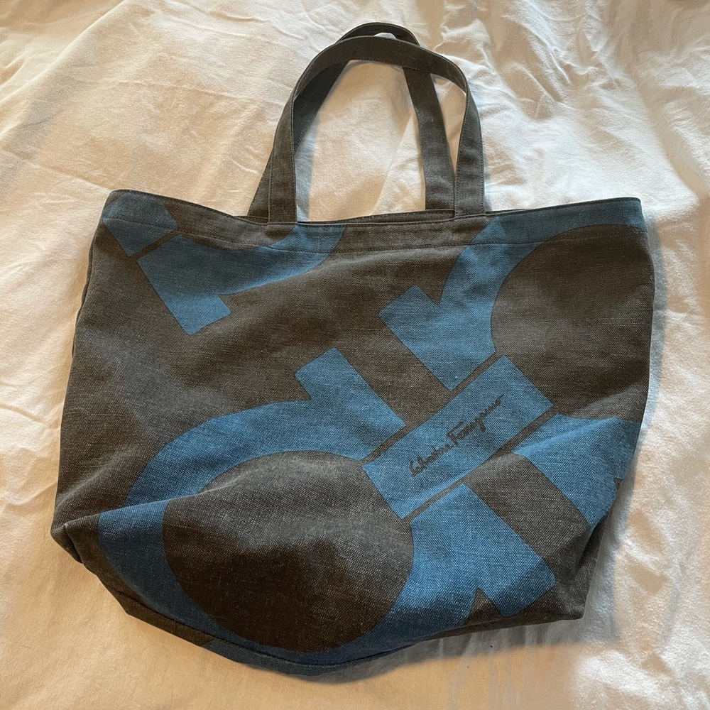 Salvatore Ferragamo canvas tote
